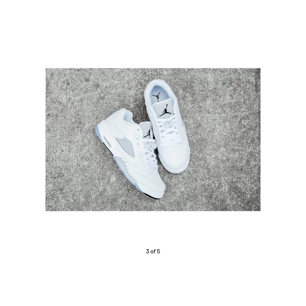 2016 Air Jordan 5 Retro Low GS 'White Wolf Grey'